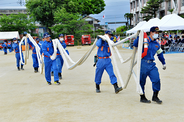 第51回各務原市消防団鵜沼地区 消防操法大会の写真