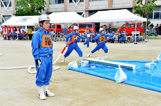 第51回各務原市消防団鵜沼地区 消防操法大会の写真
