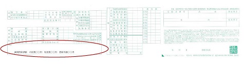 特別徴収納税通知書の記載欄