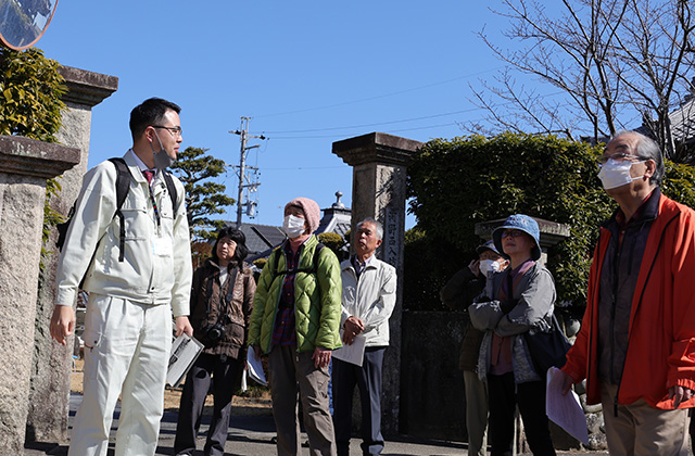 野外セミナー「稲羽の史跡と小島三郎」の写真